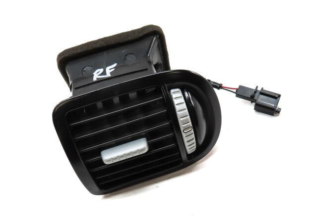 Thumbnail 3: 2009 PORSCHE CAYENNE (957) FRONT RIGHT DASH A/C HEATER AIR VENT (BLACK & SILVER)