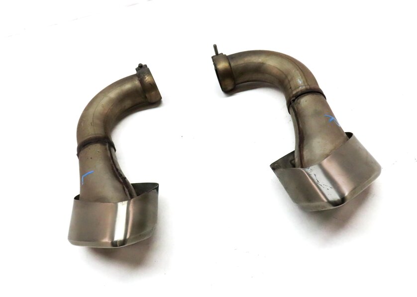 Thumbnail 3: 2009 PORSCHE CAYENNE (957) 3.6L VR6 ENGINE MUFFLER LEFT & RIGHT EXHAUST TIP SET2