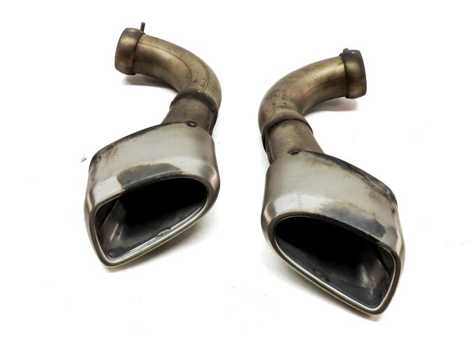 Thumbnail 5: 2009 PORSCHE CAYENNE (957) 3.6L VR6 ENGINE MUFFLER LEFT & RIGHT EXHAUST TIP SET2