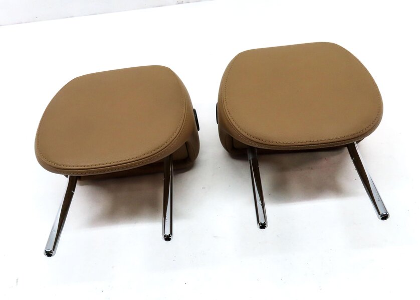 Thumbnail 3: 2005-2010 PORSCHE CAYENNE (955 957) FRONT LEFT & RIGHT SEAT HEADREST SET (BEIGE)