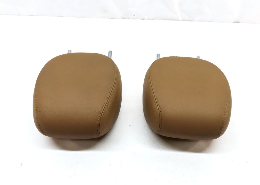 Thumbnail 4: 2005-2010 PORSCHE CAYENNE (955 957) FRONT LEFT & RIGHT SEAT HEADREST SET (BEIGE)