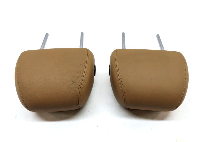 Thumbnail 5: 2005-2010 PORSCHE CAYENNE (955 957) FRONT LEFT & RIGHT SEAT HEADREST SET (BEIGE)