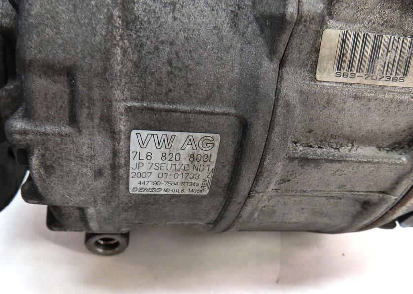 Thumbnail 7: 2008-2010 PORSCHE CAYENNE (957) 3.6L VR6 ENGINE - A/C COMPRESSOR PUMP