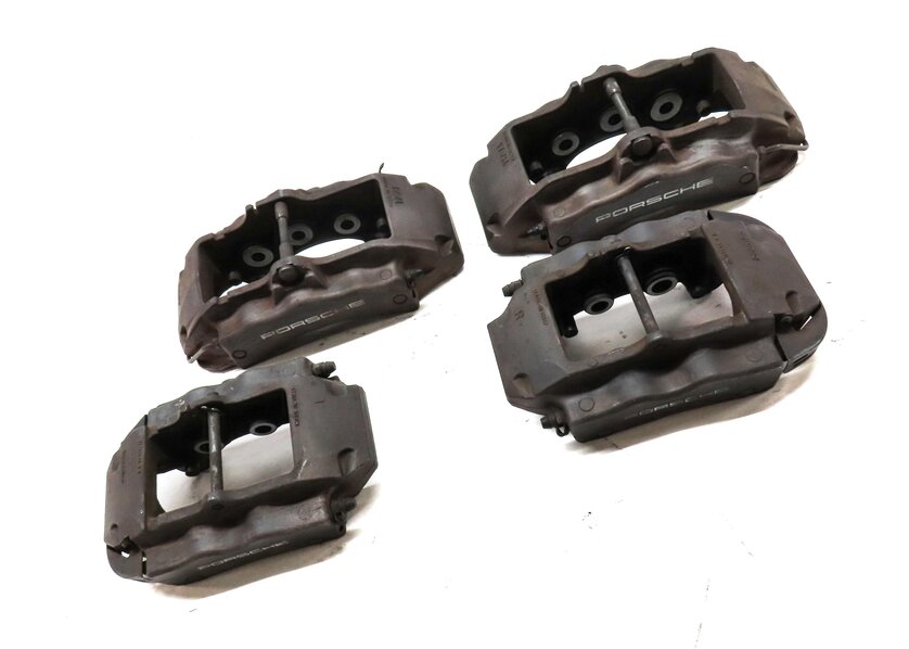 Thumbnail 3: 2008-2010 PORSCHE CAYENNE (957) FRONT & REAR BREMBO BRAKE CALIPER SET-4 (12.99")