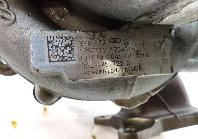 Thumbnail 11: 2018-2020 AUDI Q5 (FY 80A) 2.0L ENGINE TURBO TURBOCHARGER ASSEMBLY