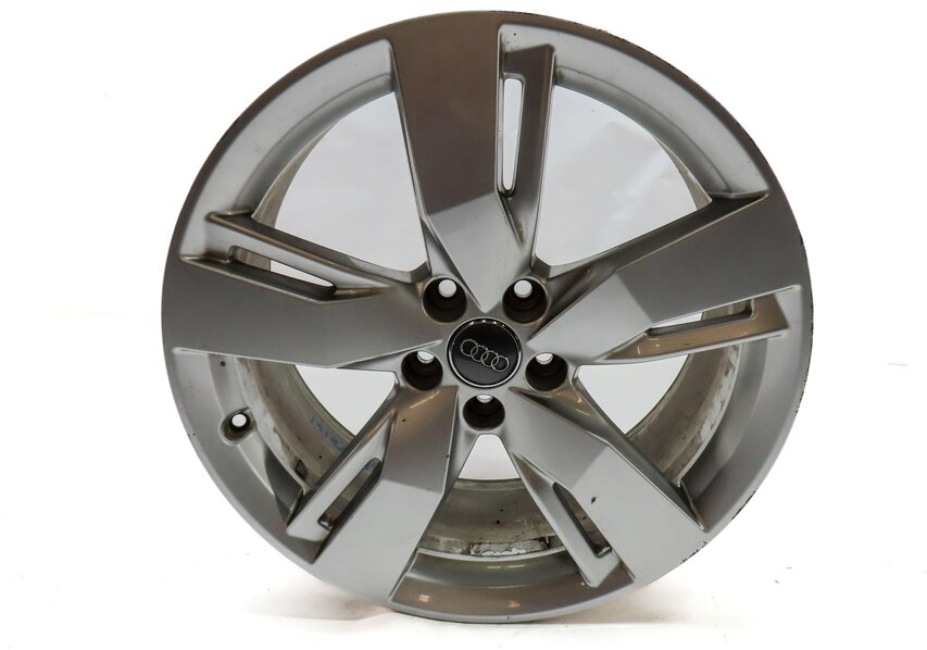 Thumbnail 3: 2018-2019 AUDI Q5 (FY 80A) 19x8 ALUMINUM 5 SPOKE SLOTTED WHEEL RIM (SILVER)
