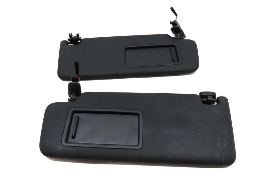 Thumbnail 2: 2017-2021 AUDI Q5 SQ5 (FY 80A) FRONT LEFT & RIGHT SUNVISOR SHADE SET-2 (BLACK)
