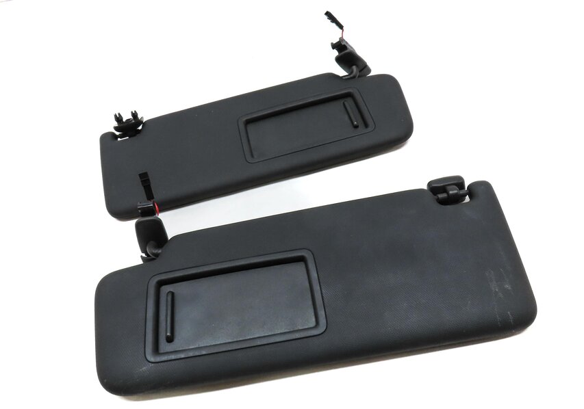 Thumbnail 3: 2017-2021 AUDI Q5 SQ5 (FY 80A) FRONT LEFT & RIGHT SUNVISOR SHADE SET-2 (BLACK)