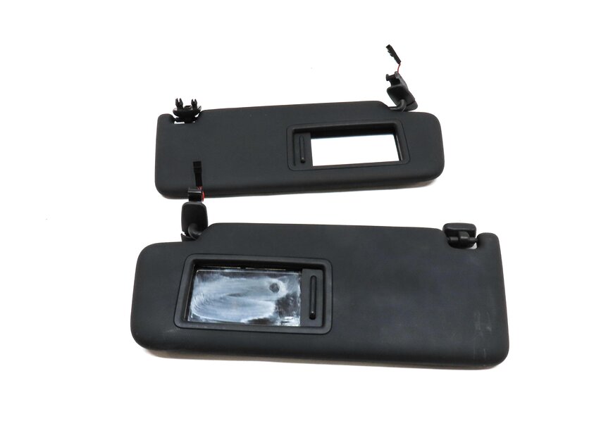 Thumbnail 4: 2017-2021 AUDI Q5 SQ5 (FY 80A) FRONT LEFT & RIGHT SUNVISOR SHADE SET-2 (BLACK)