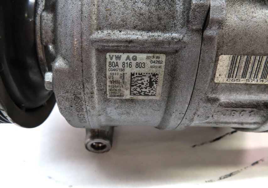 Thumbnail 7: 2018-2020 AUDI Q5 (FY 80A) HVAC A/C COMPRESSOR (w/o HYBRID)