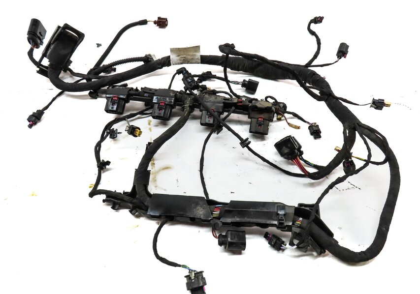 Thumbnail 6: 2018 AUDI Q5 (FY 80A) 2.0L DAYB TURBO ENGINE WIRING WIRE HARNESS 06L971627Q