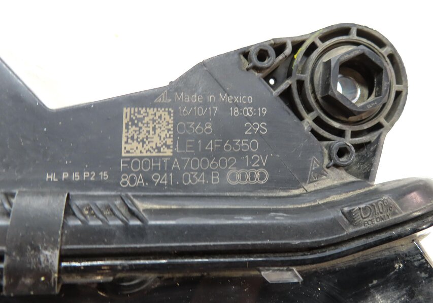 Thumbnail 10: 18-20 AUDI Q5 SQ5 (FY 80A) FRONT RIGHT PASSENGER LED HEADLIGHT HEAD LIGHT LAMP