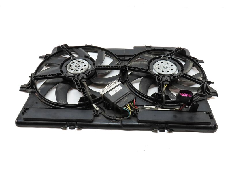 Thumbnail 5: 09-17 AUDI A4 A5 Q5 S4 (B8 8T 8R) 2.0L 3.0L 3.2L RADIATOR COOLING FAN w/ SHROUD