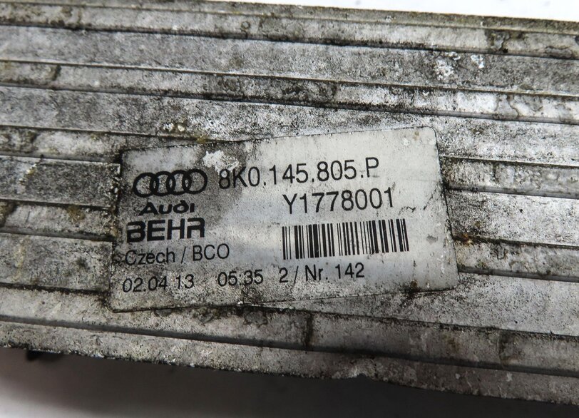 Thumbnail 7: 2008-2017 AUDI A4 A5 A6 Q5 (B8 C7 8K 8T 8R) 2.0L TURBO ENGINE INTERCOOLER