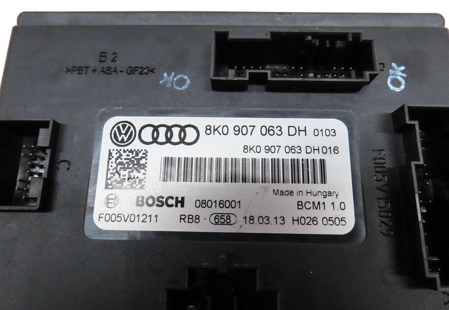 Thumbnail 4: 2013-2017 AUDI Q5 SQ5 (B8 8R) ONBOARD POWER SUPPLY BODY CONTROL MODULE (BCM1)
