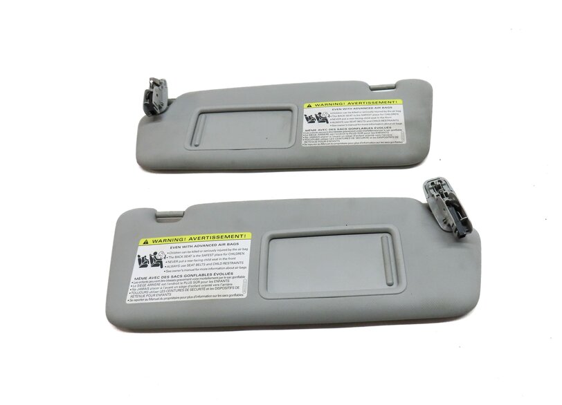 Thumbnail 2: 2013-2016 AUDI Q5 SQ5 (B8 8R) FRONT LEFT & RIGHT SUNVISOR SUN SHADE SET (GREY)