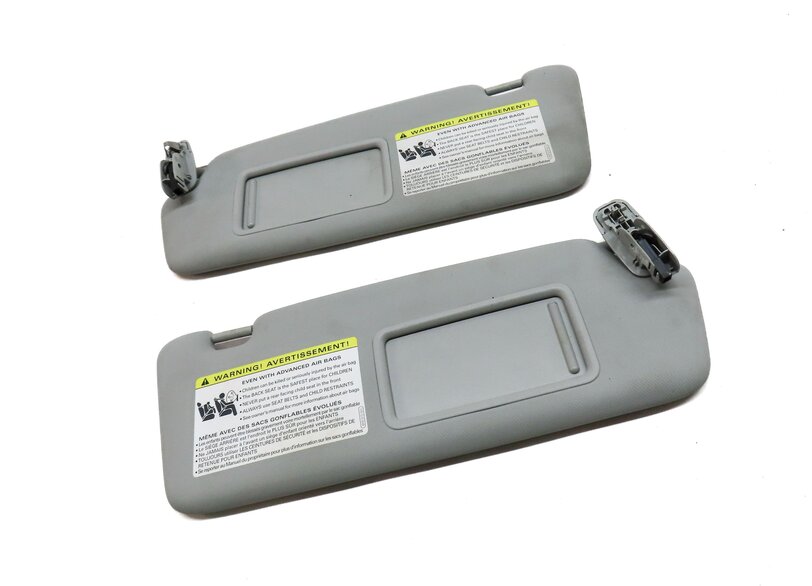 Thumbnail 3: 2013-2016 AUDI Q5 SQ5 (B8 8R) FRONT LEFT & RIGHT SUNVISOR SUN SHADE SET (GREY)