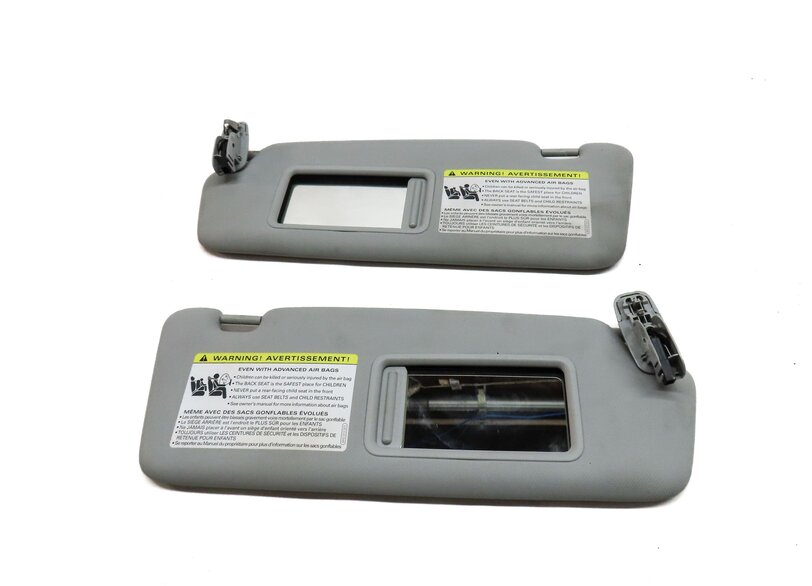 Thumbnail 4: 2013-2016 AUDI Q5 SQ5 (B8 8R) FRONT LEFT & RIGHT SUNVISOR SUN SHADE SET (GREY)