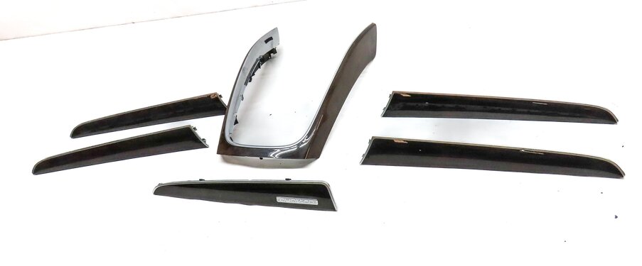 Thumbnail 2: 2013 AUDI Q5 B8 8R FRONT REAR DOOR DASH CONSOLE BROWN BURR WALNUT WOOD TRIM SET6