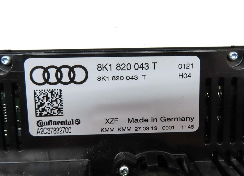 Thumbnail 6: 13-17 AUDI A4 S4 A5 S5 RS5 Q5 SQ5 B8 8K 8T FRONT HEATER A/C TEMPERATURE CONTROL
