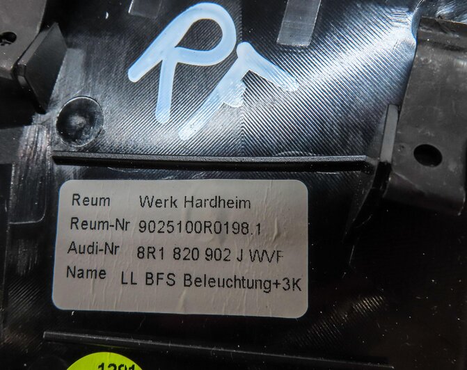 Thumbnail 7: 2013 AUDI Q5 (B8 8R) FRONT RIGHT DASH HVAC A/C HEATER AIR VENT (BLACK)