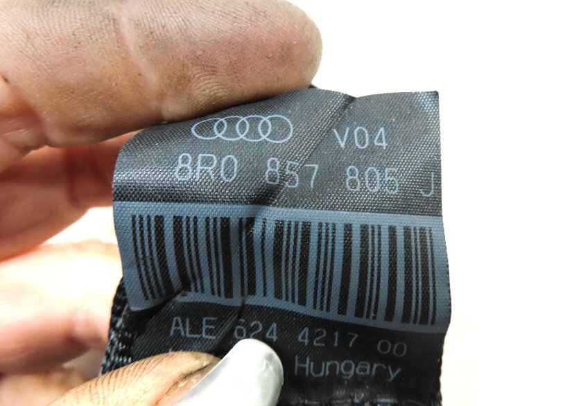 Thumbnail 6: 2013 AUDI Q5 (B8 8R) REAR RIGHT SEATBELT SEAT BELT RETRACTOR (BLACK) 8R0857805J
