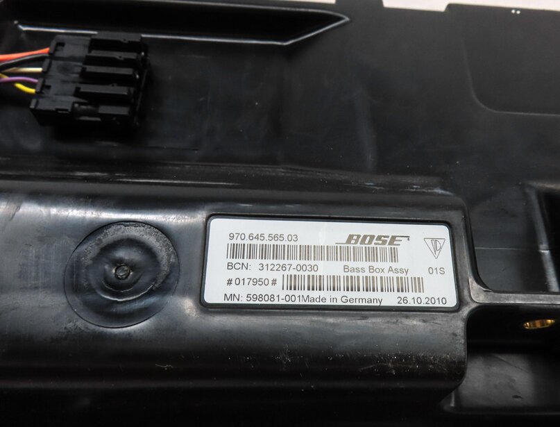 Thumbnail 6: 2011 PORSCHE PANAMERA (958) BOSE SUBWOOFER SUB WOOFER SPEAKER & BOX 97064556503