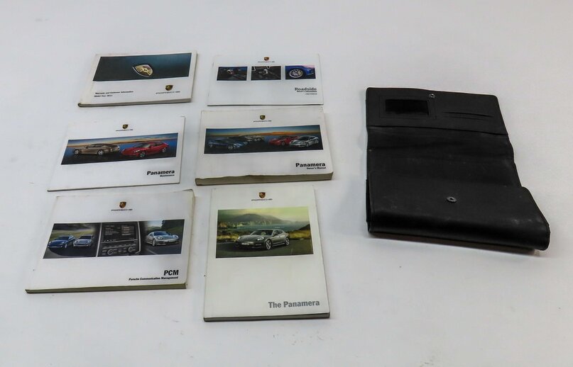 Thumbnail 2: 2011 PORSCHE PANAMERA (958) 4.8L OWNERS MANUAL BOOKLET SET 6 w/ CARRY CASE