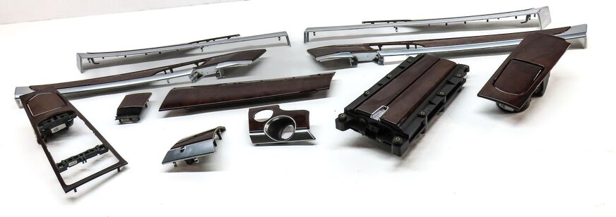 Thumbnail 2: 2011 PORSCHE PANAMERA (958) DOOR DASH CONSOLE BURR WALNUT WOOD TRIM SET 11