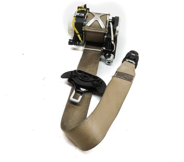 2010-2016 PORSCHE PANAMERA (970 G1) LEFT FRONT DRIVER SEATBELT RETRACTOR (BEIGE)