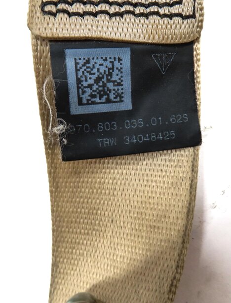 Thumbnail 5: 2011 PORSCHE PANAMERA (958) REAR RIGHT SEATBELT SEAT BELT RETRACTOR (BEIGE)