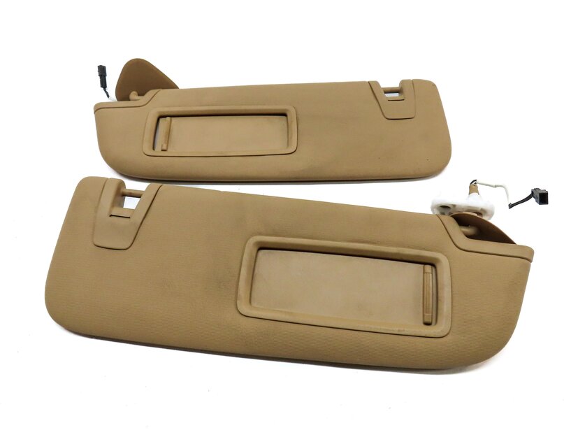 Thumbnail 2: 10-16 PORSCHE PANAMERA (970 G1) FRONT LEFT & RIGHT SUNVISOR VISOR SET (BEIGE)