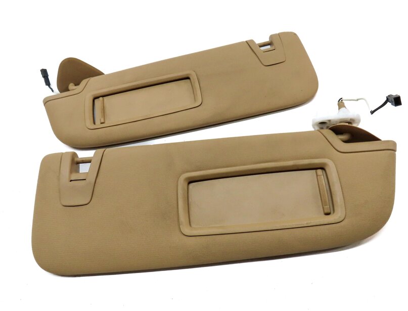 Thumbnail 3: 10-16 PORSCHE PANAMERA (970 G1) FRONT LEFT & RIGHT SUNVISOR VISOR SET (BEIGE)