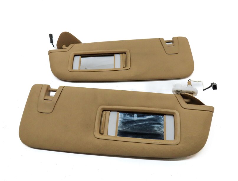 Thumbnail 4: 10-16 PORSCHE PANAMERA (970 G1) FRONT LEFT & RIGHT SUNVISOR VISOR SET (BEIGE)