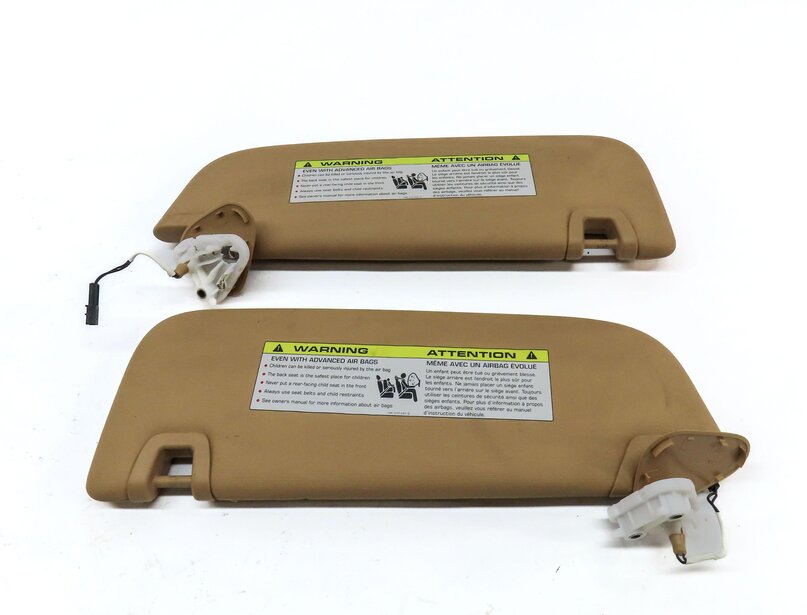 Thumbnail 5: 10-16 PORSCHE PANAMERA (970 G1) FRONT LEFT & RIGHT SUNVISOR VISOR SET (BEIGE)