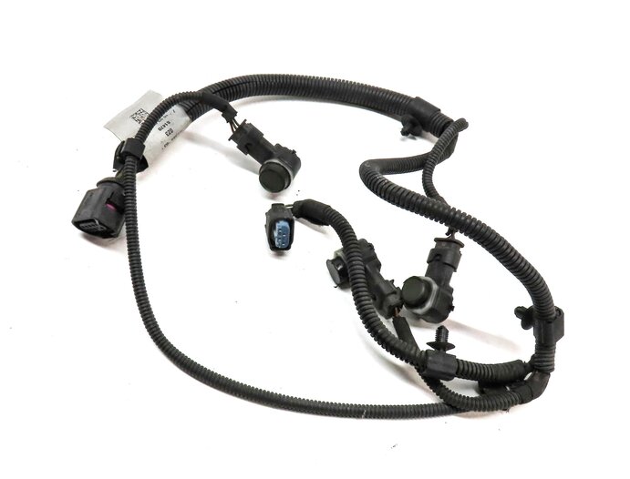 2011 PORSCHE PANAMERA 958 FRONT RIGHT PASSENGER PDC SENSOR SET3 (BLUE) & HARNESS