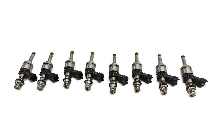 Thumbnail 2: 09-14 PORSCHE CAYENNE PANAMERA (958 970) 4.8L M48 NON-TURBO FUEL INJECTOR SET 8