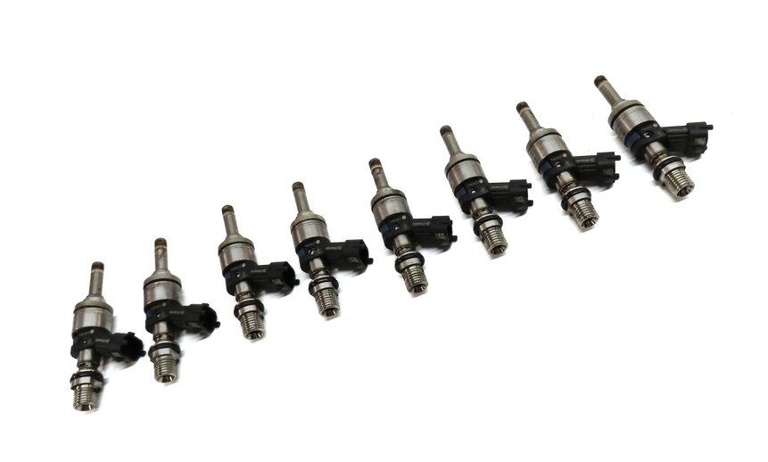 Thumbnail 3: 09-14 PORSCHE CAYENNE PANAMERA (958 970) 4.8L M48 NON-TURBO FUEL INJECTOR SET 8