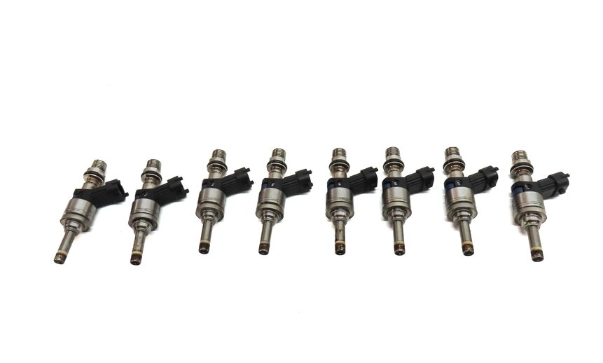 Thumbnail 4: 09-14 PORSCHE CAYENNE PANAMERA (958 970) 4.8L M48 NON-TURBO FUEL INJECTOR SET 8