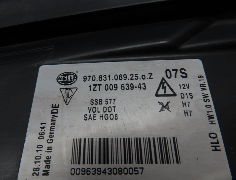 Thumbnail 7: 2010-2013 PORSCHE PANAMERA (970 G1) LEFT HID XENON AFS ADAPTIVE HEADLIGHT LAMP