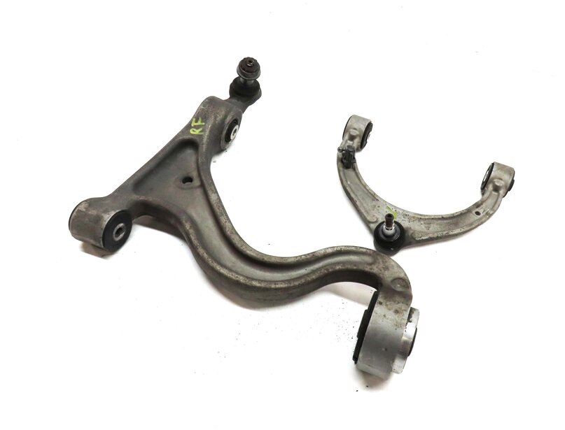 2010-2013 PORSCHE PANAMERA (970 G1) RIGHT FRONT UPPER & LOWER CONTROL ARM SET-2