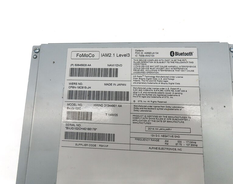 Thumbnail 4: 12-16 RANGE ROVER SPORT EVOQUE LR4 (L320 L405 L494 L538) CD NAV STEREO RECEIVER