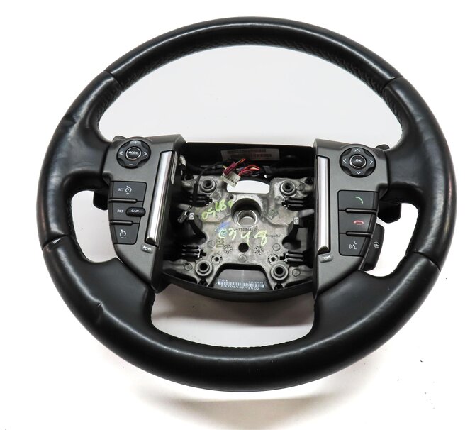 Thumbnail 2: 14-16 LAND ROVER LR4 HEATED STEERING WHEEL w/ SWITCH BUTTONS (BLACK LEATHER)