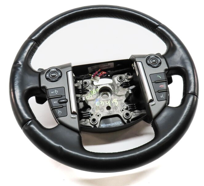Thumbnail 3: 14-16 LAND ROVER LR4 HEATED STEERING WHEEL w/ SWITCH BUTTONS (BLACK LEATHER)