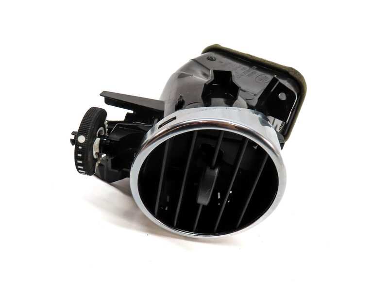 2014 LAND ROVER LR4 DASH FAR RIGHT OUTER AC HEATER AIR VENT (BLACK & SILVER)