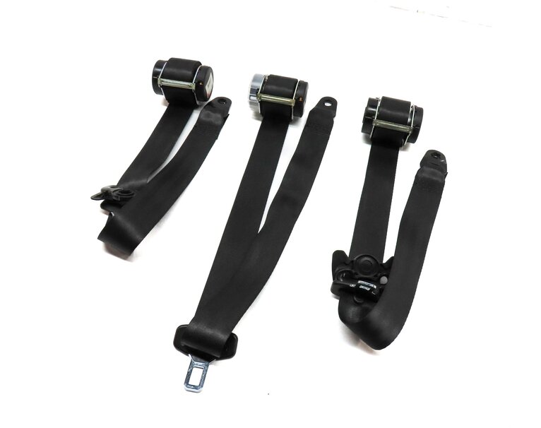 2014 LAND ROVER LR4 REAR 2ND ROW LEFT RIGHT CENTER SEATBELT RETRACTOR SET3 BLACK