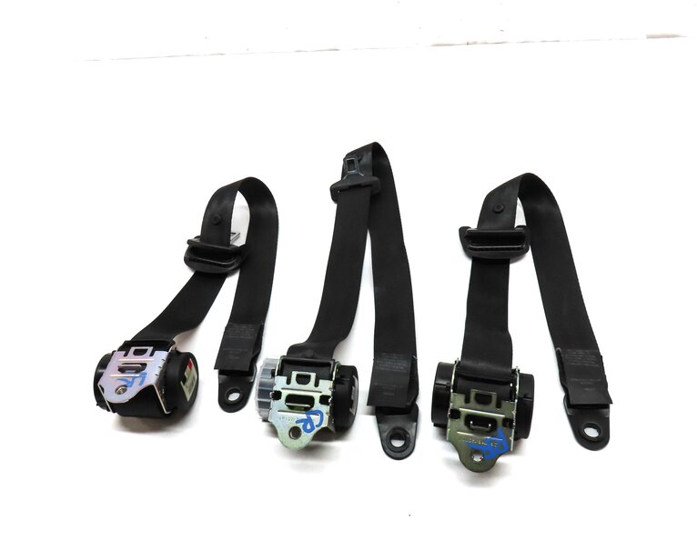Thumbnail 4: 2014 LAND ROVER LR4 REAR 2ND ROW LEFT RIGHT CENTER SEATBELT RETRACTOR SET3 BLACK