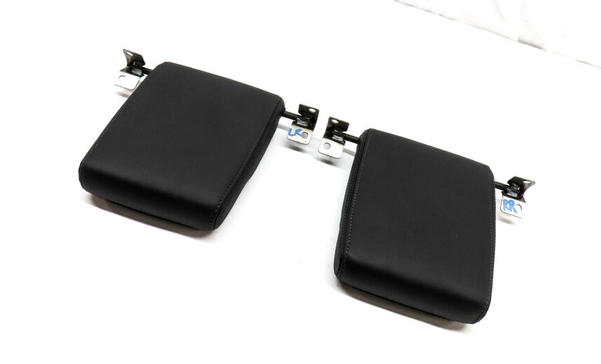2011-2016 LAND ROVER LR4 REAR 3RD ROW LEFT & RIGHT SEAT HEADREST SET 2 (BLACK)