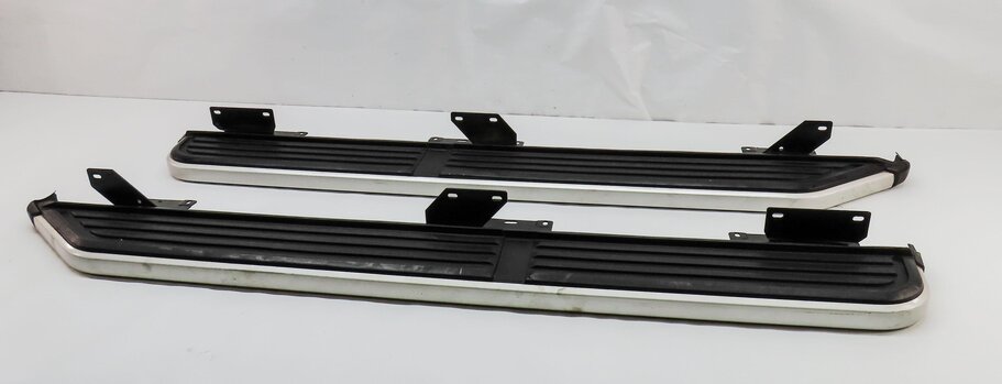 2014 LAND ROVER LR4 FRONT LEFT & RIGHT RUNNING BOARD STEP SET2 w/ MOUNT BRACKETS