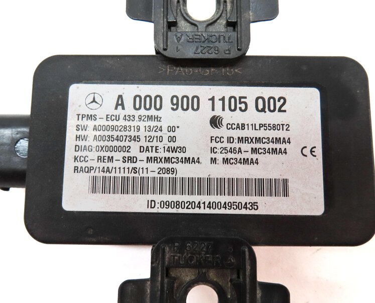 Thumbnail 4: 15-20 MERCEDES C S GLC CLASS W205 W222 TIRE PRESSURE FLAT DETECTION TPMS MODULE